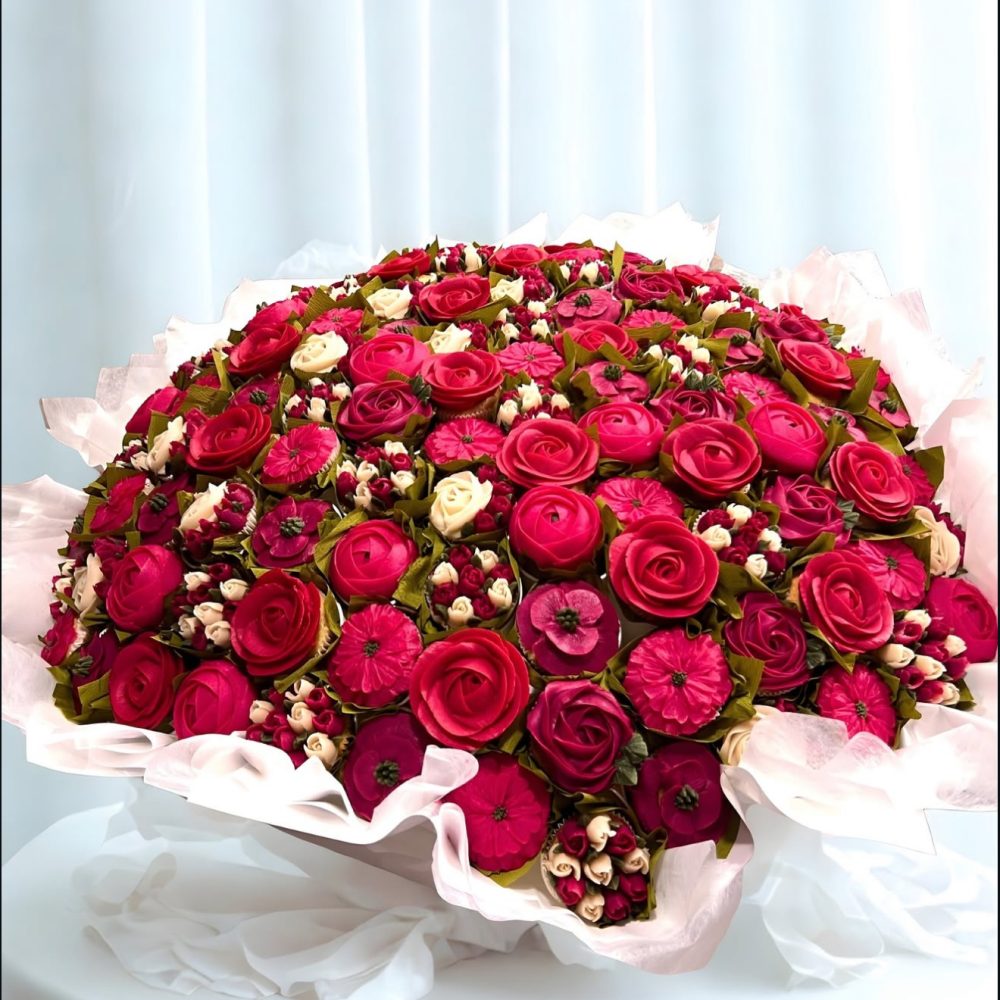 Emballage en grand bouquet